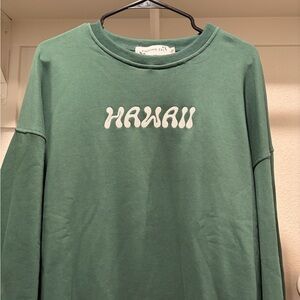 Fighting Eel Green Hawaii Sweatshirt